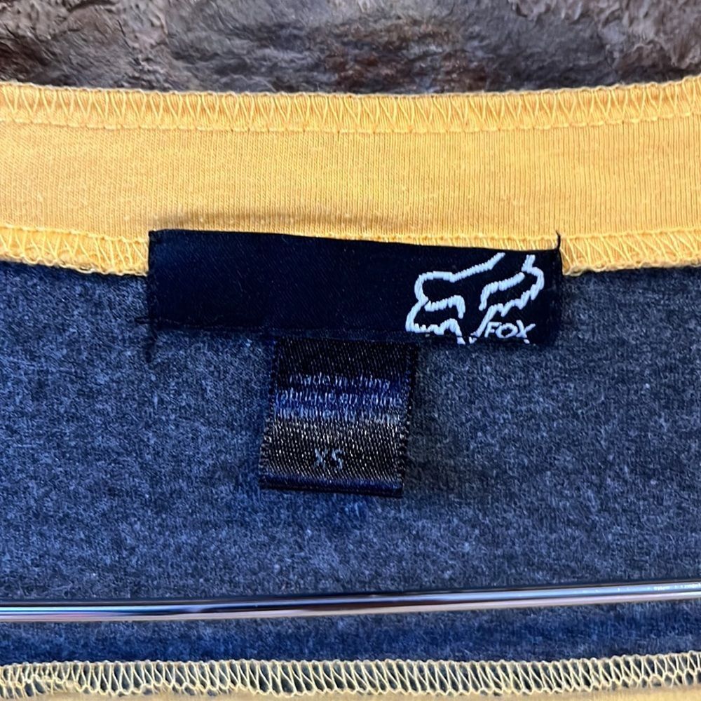 Fox Racing Ride On Henley V-neck Long Sleeve Tee Yellow and Black - Picture 6 of 6